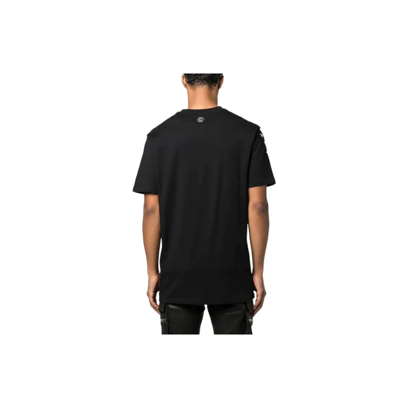 PHILIPP PLEIN Skull Bones Logo Printed Crewneck T-Shirt-2