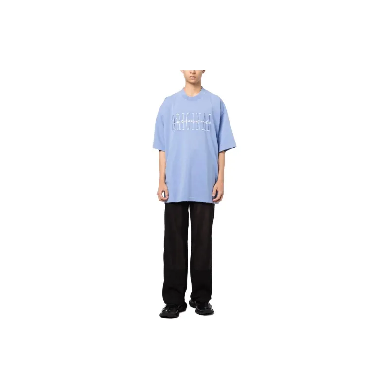 Vetements T-Shirts Men Blue-1