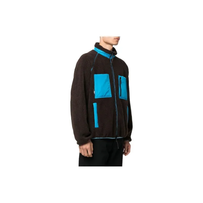 MSGM Logo Patch Zipped Jacket-3