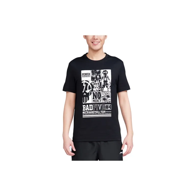LINING T Shirts Men Black-2