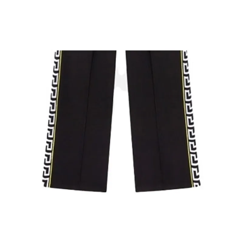VERSACE Logo Embroidered Straight Leg Track Pants-4