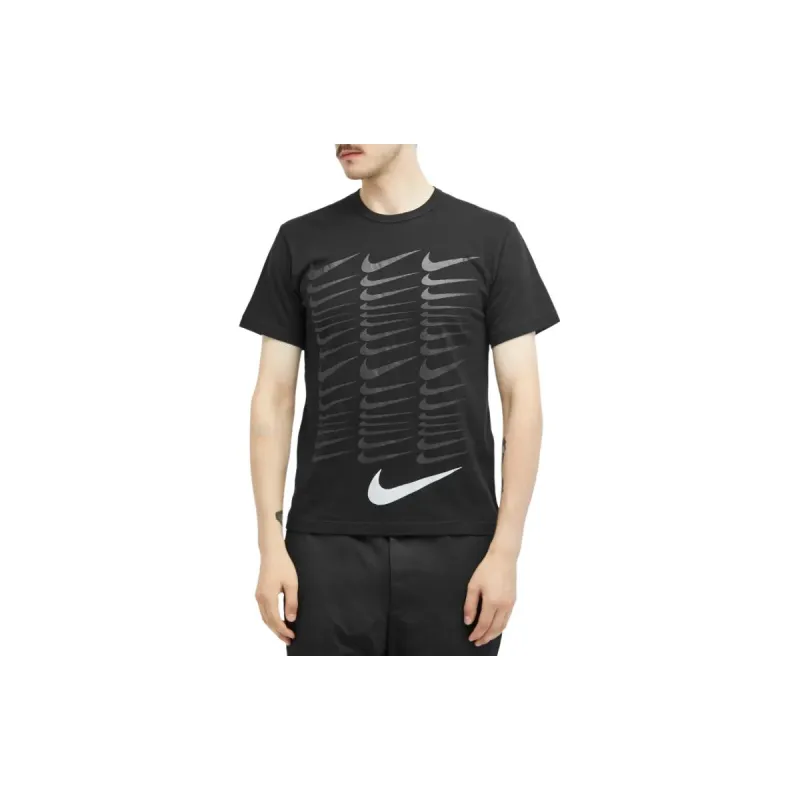 Nike Comme Des Garcons Tonal Swoosh Print T shirt-1