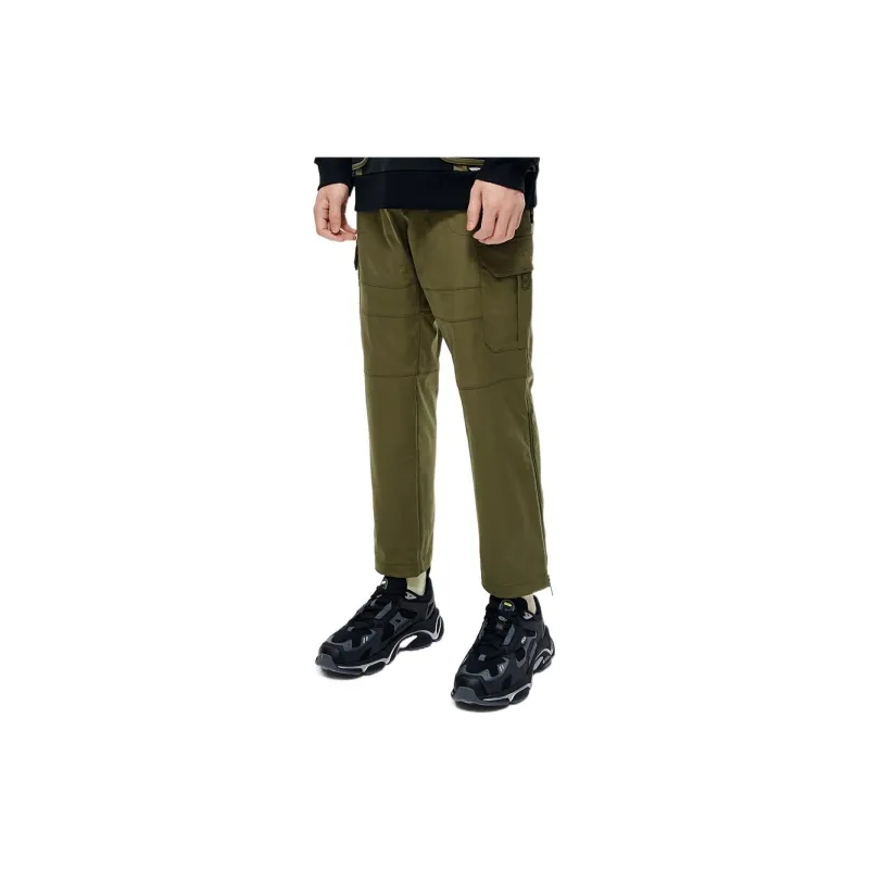 White Mountaineering X FILA Cargo Pants Men Grass Green-3