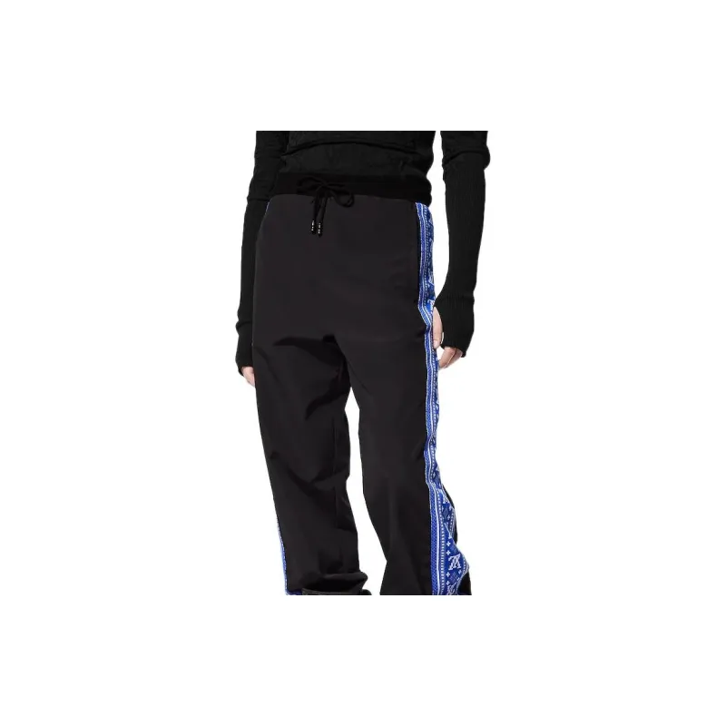 LOUIS VUITTON Knitted Sweatpants Men's Black-4