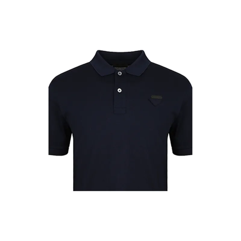 PRADA FW21 Polo Shirt Men's Dark Blue-6