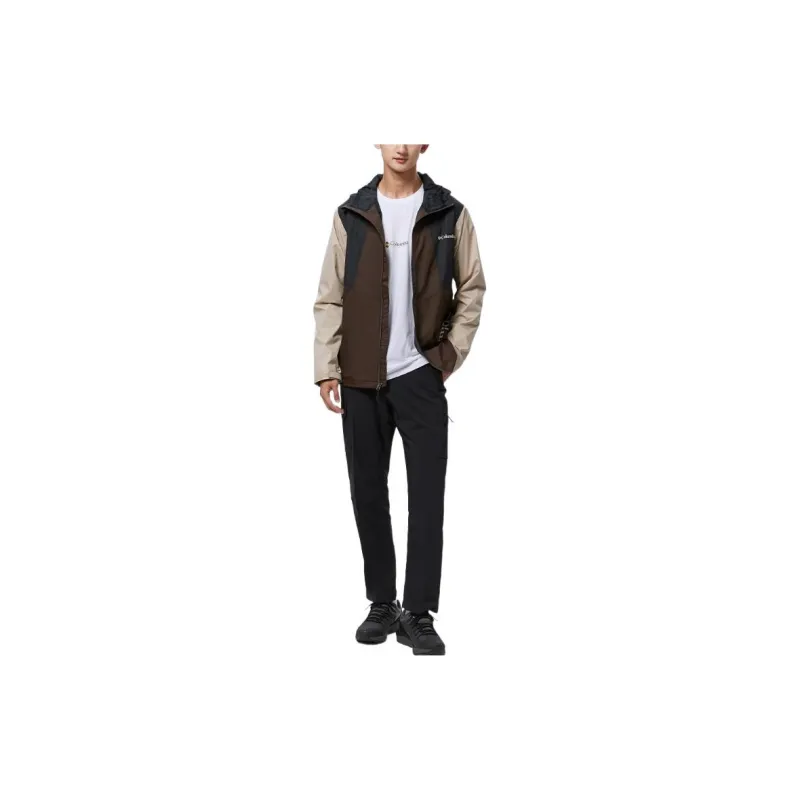 Columbia Waterproof And Warm Windbreaker Jacket Men's Brown-4