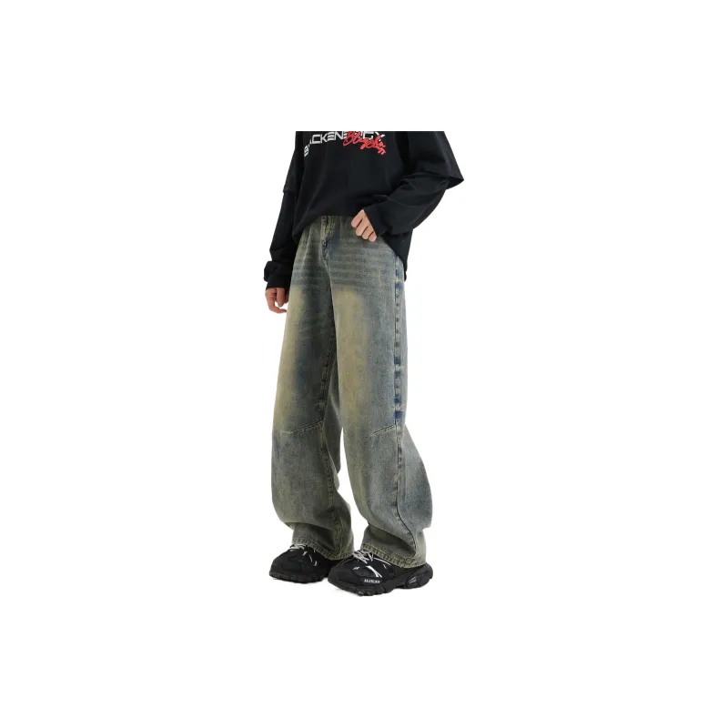 RCTAMY Jeans Unisex Yellow Mud-6