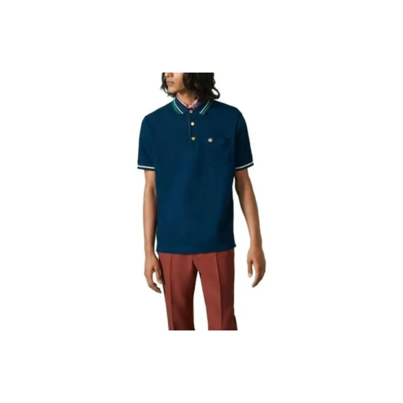 GUCCI FW23 Polo Shirt Men's Lake Blue-1