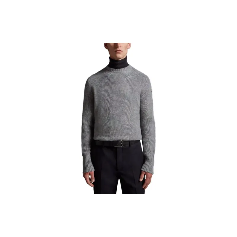Moncler Sweaters Men Gray-2