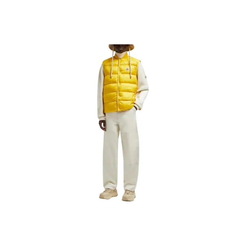 Moncler Vests Men Yellow-2