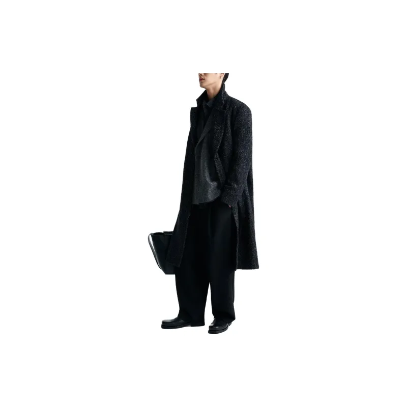ZARA Coats Men Coal Gray-3