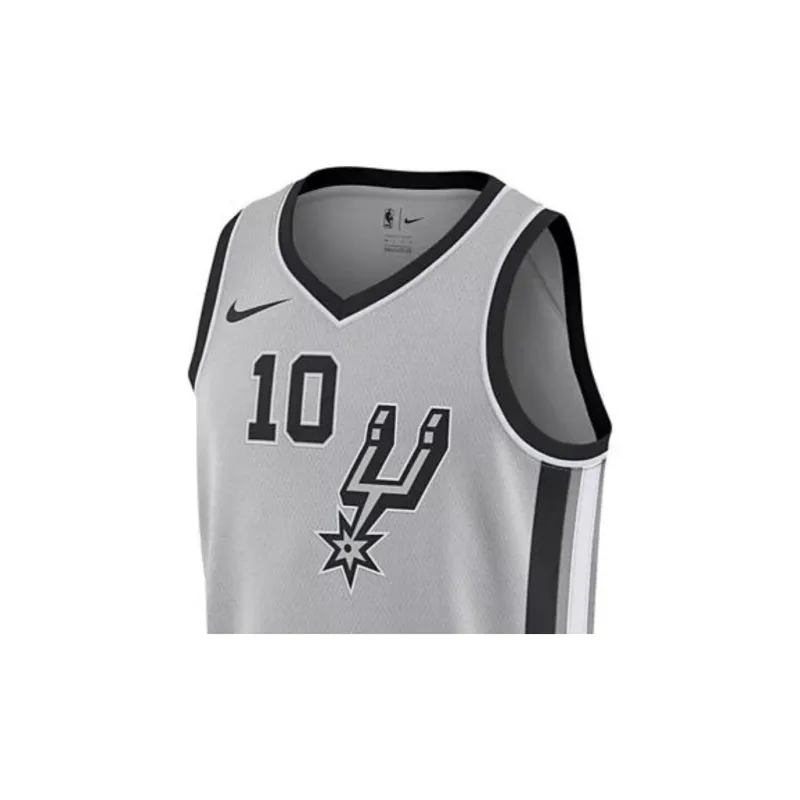Nike x NBA Basketball Jerseys SW Fan Edition 19 20 Season San Antonio Spurs DeRozan Size 10 Men's Gray-2