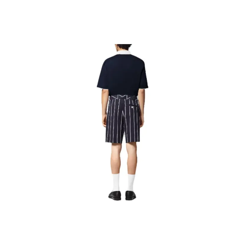 LOUIS VUITTON Embroidered Short Sleeved Cotton Blend Polo Shirt-3