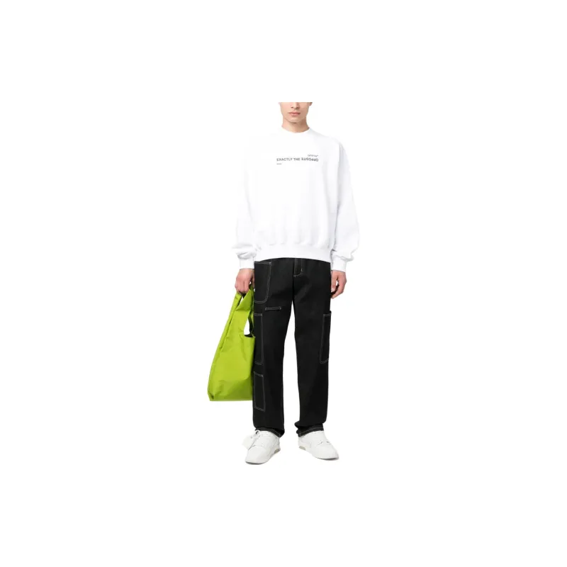 OFF-WHITE Exactly The Opposite-print Cotton Sweatshirt-1