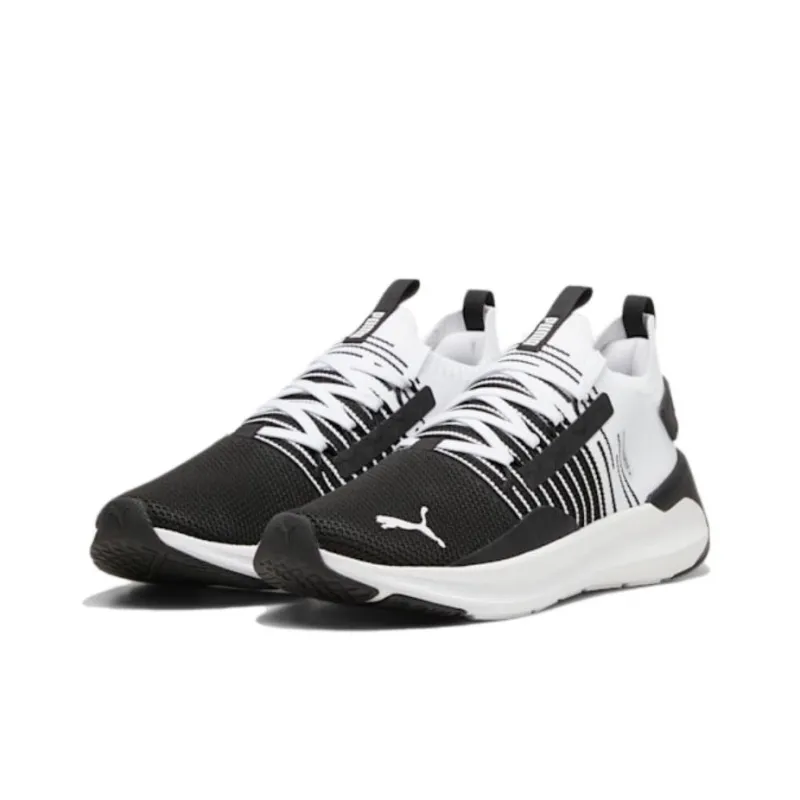 PUMA Softride Anti Slip Wear Resistant Low Top Running Shoes Men's Black-2