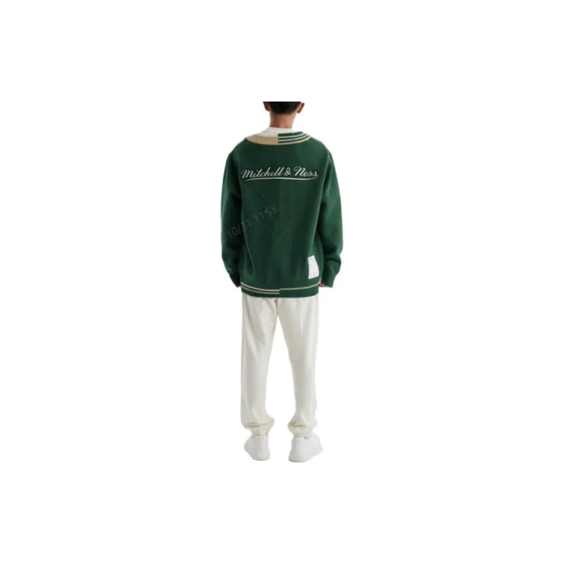 Mitchell Ness Sweaters Unisex Green-4
