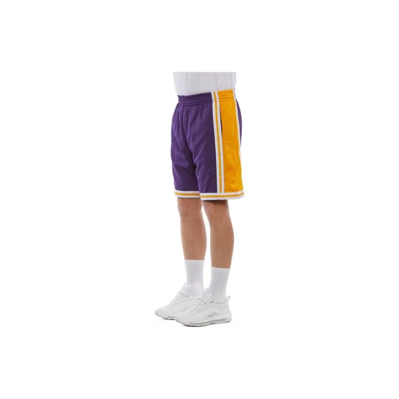 Mitchell & Ness Blue Jersey Pants Men's Purple-4