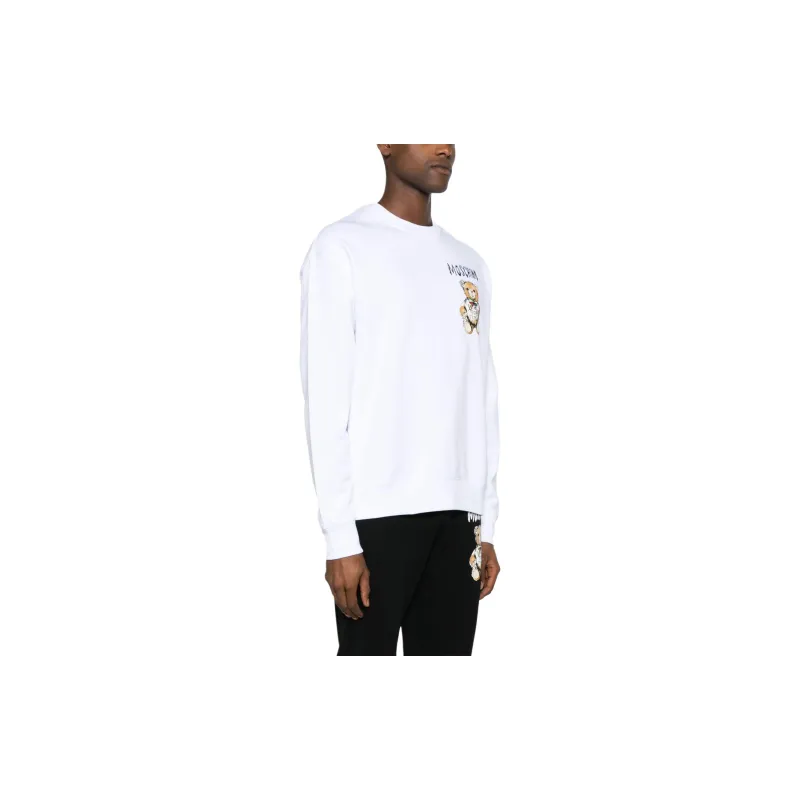 MOSCHINO Teddy Bear Printed Crewneck Sweatshirt-3