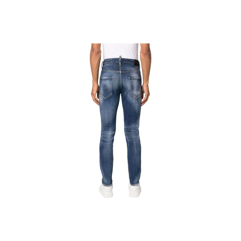 Dsquared2 Slim Cut Logo Patch Jeans-2