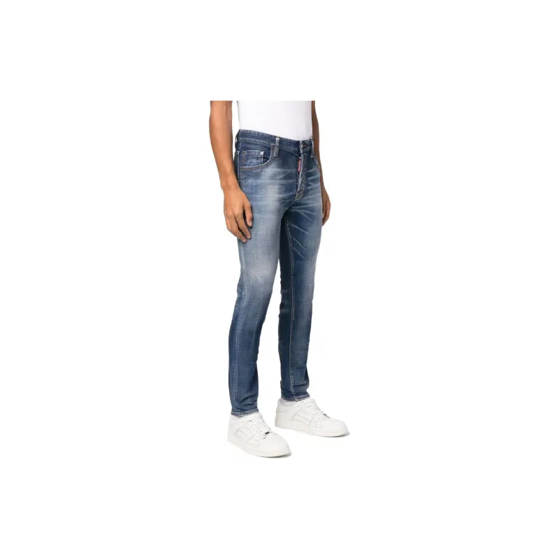 Dsquared2 Slim Cut Logo Patch Jeans-3