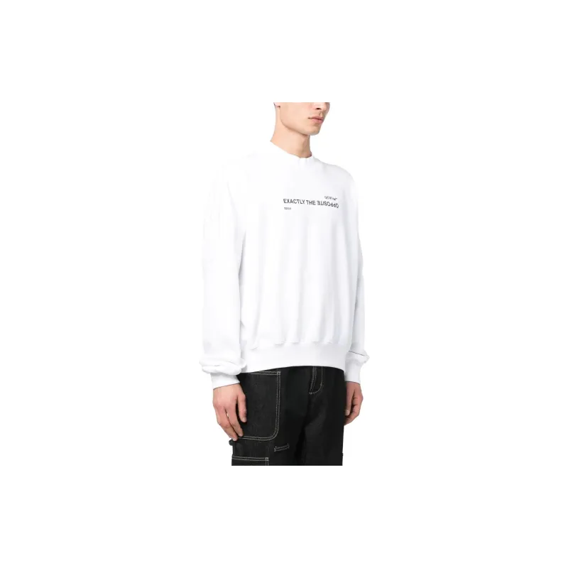 OFF-WHITE Exactly The Opposite-print Cotton Sweatshirt-3