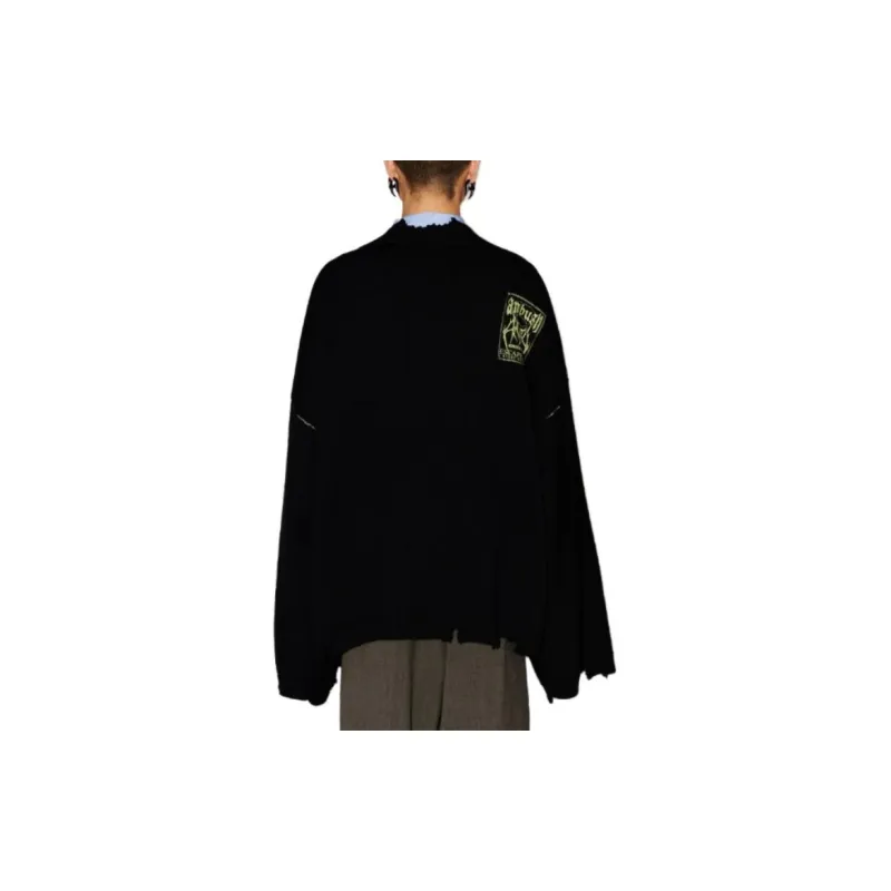 AMBUSH Felted Knit V Neck Sweater-3