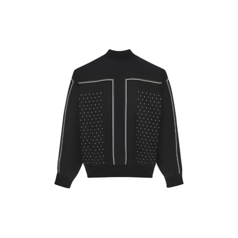 SAINT LAURENT Polka dot Pattern Bomber Jacket-1