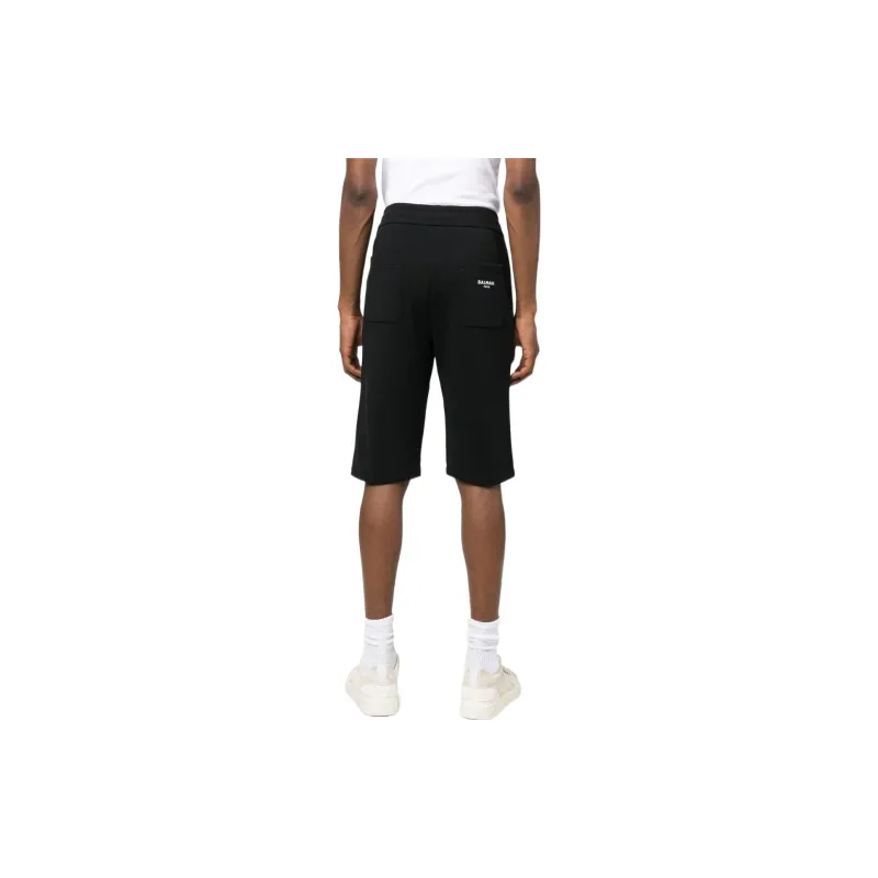 BALMAIN Logo print Track Shorts-2