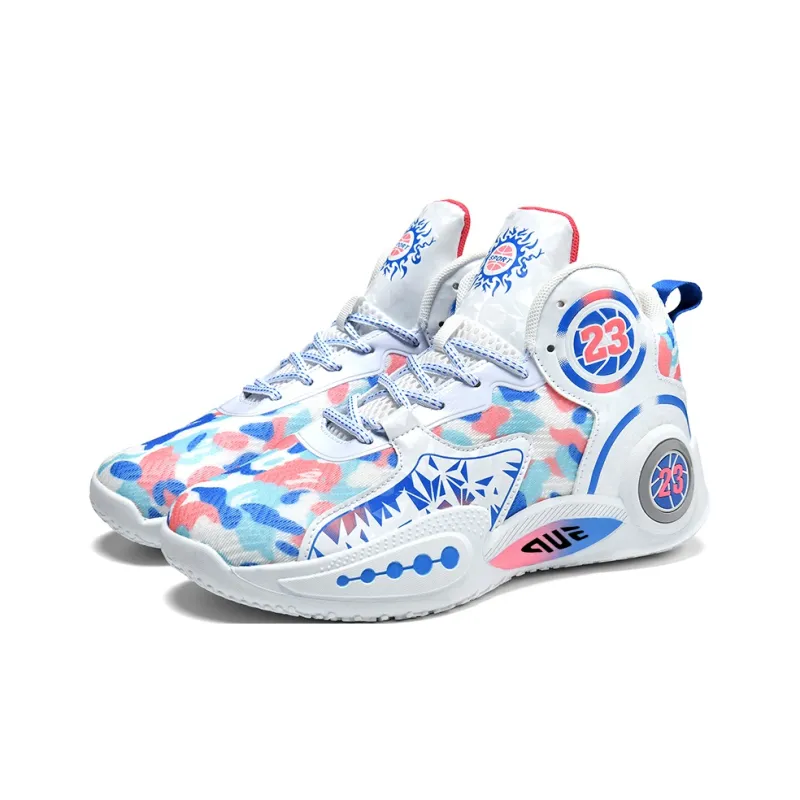 Prince McQueen Cushioning And Breathable Mid Top Air Cushion Basketball Shoes Unisex-12