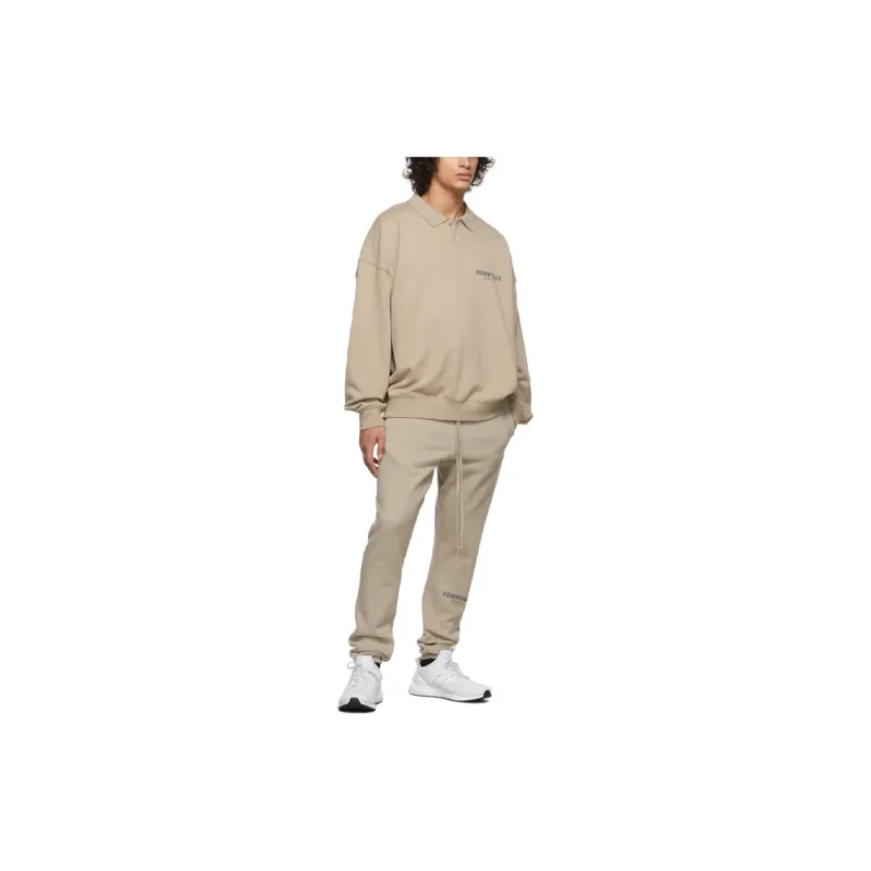 Fear Of God Essentials FW21 Polo Shirts Unisex Tan-2