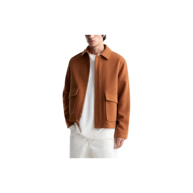 ZARA Jacket Men's Stripe/orange-4