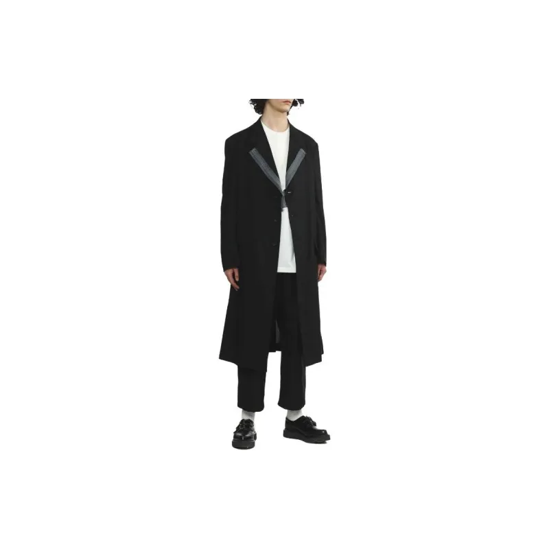Yohji Yamamoto Coats Men's Black-3