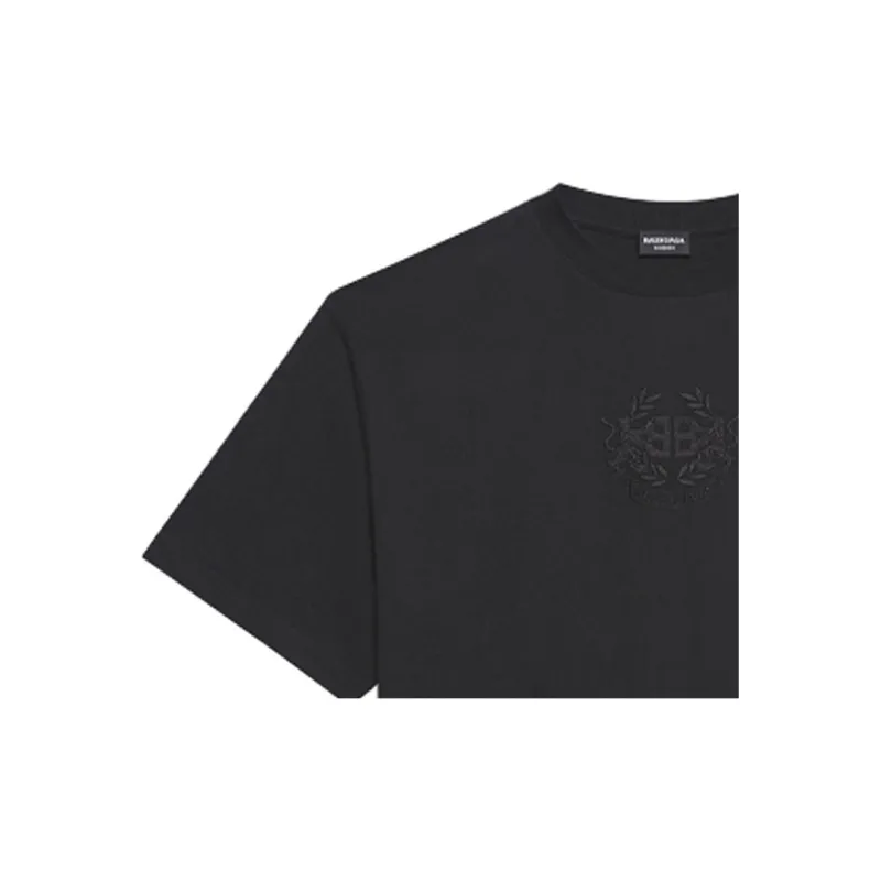 Balenciaga Lion's Laurel Logo T shirt-5