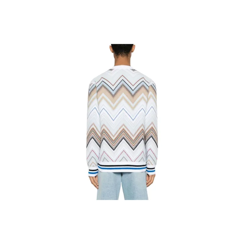 MISSONI Zigzag-woven Knitted Cardigan-1