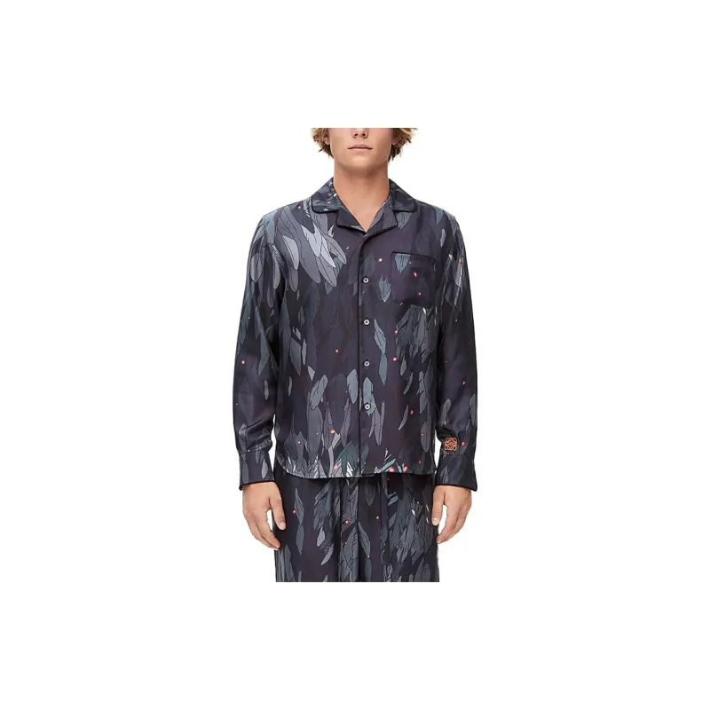 LOEWE x HAERDEYIDONGCHENGBAO SS23 Shirt Unisex Marine Blue-2