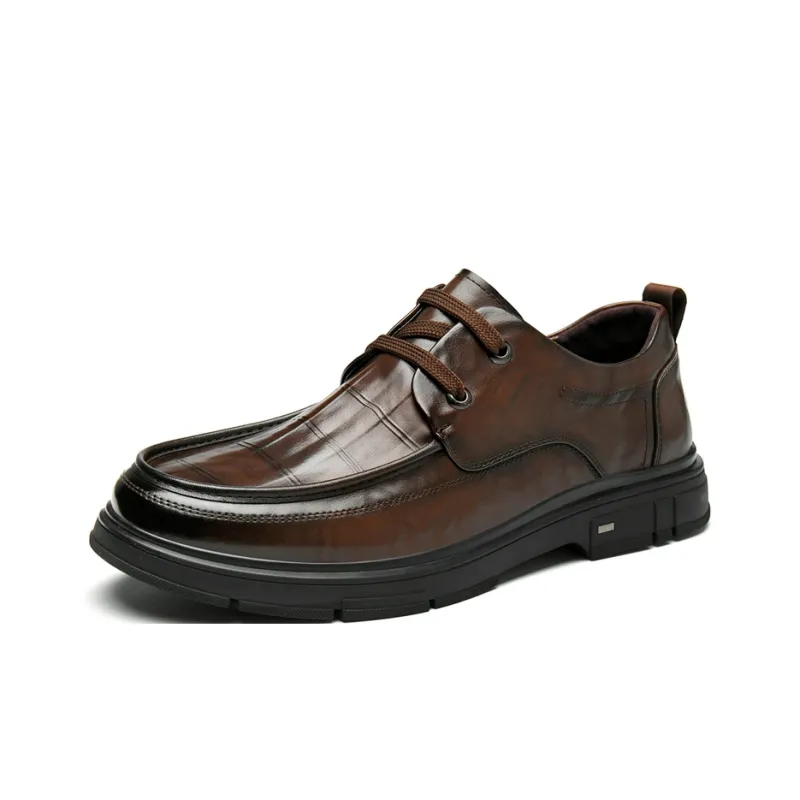 AOKANG Dress Shoes Men's Black Exclusive Box-7