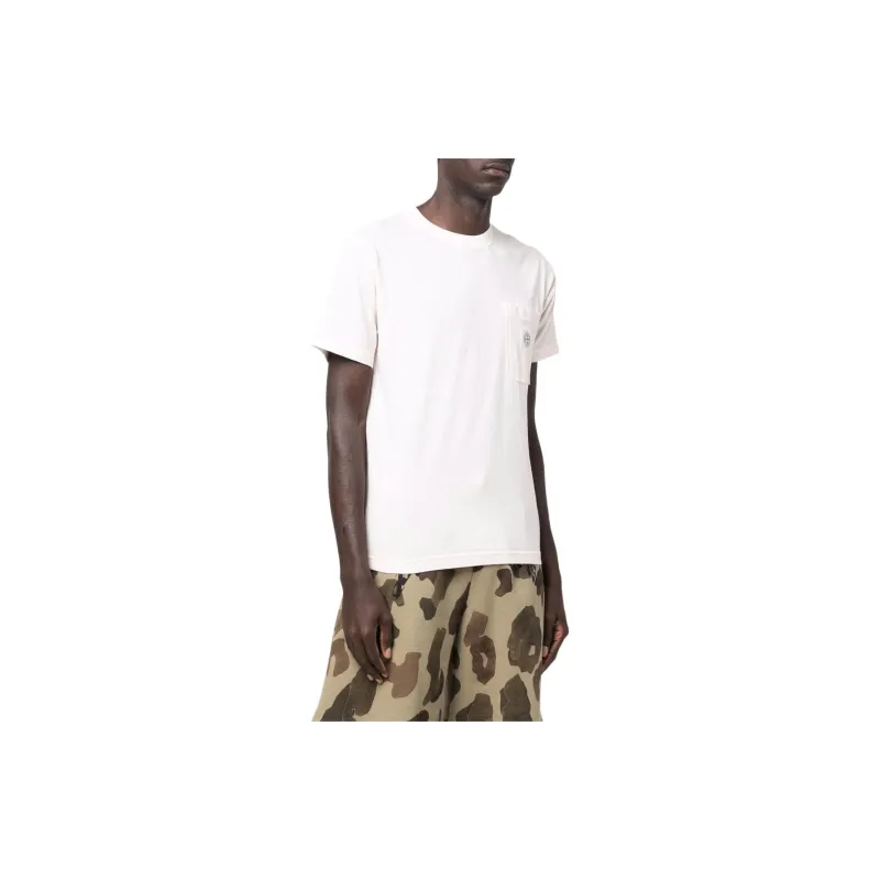 STONE ISLAND T Shirts Men Light Pink-1