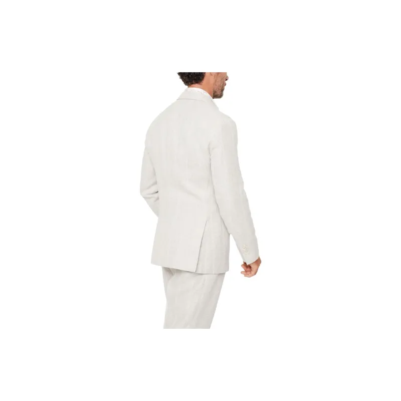 Brunello Cucinelli Stripe pattern Notched lapels Blazer-2