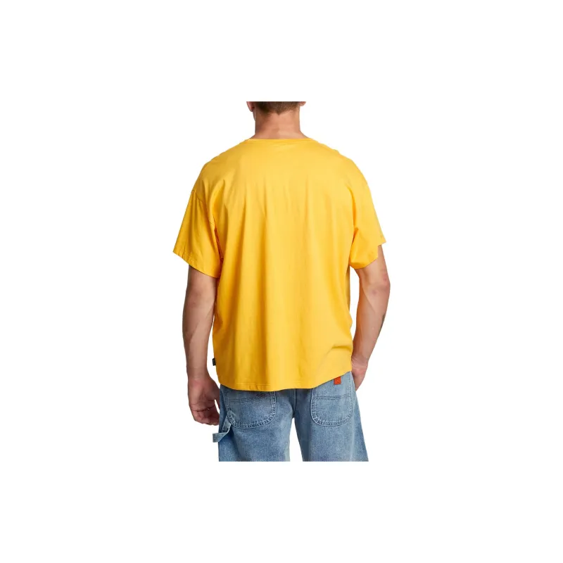 RVCA T-Shirts Unisex Yellow-3
