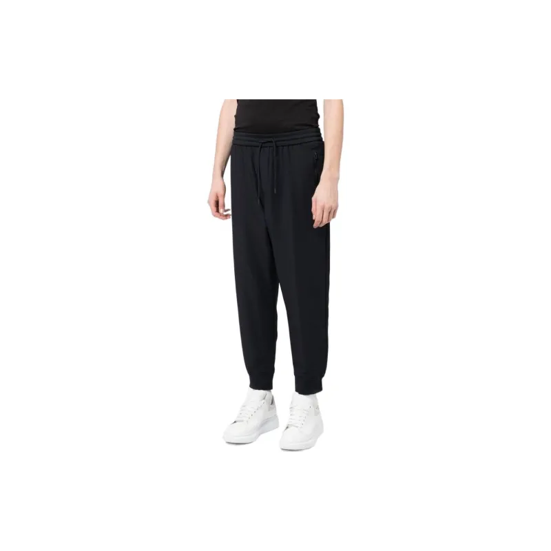 EMPORIO ARMANI Knitted Sweatpants Men Marine Blue-3