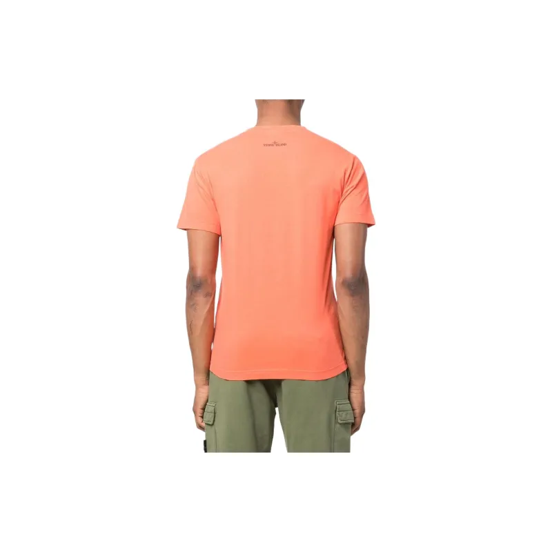 STONE ISLAND T Shirts Men Orange-3