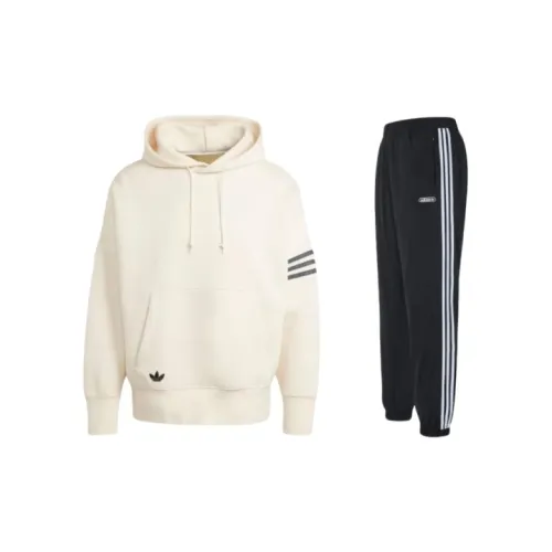 Adidas Originals STREET NEUCLASSICS Sweatshirt Sets Men Wonder White Sweatshirts/Black