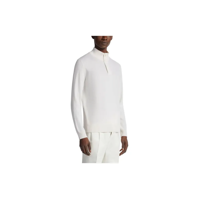 Ermenegildo Zegna Oasi Mock Neck Ribbed Jumper-3