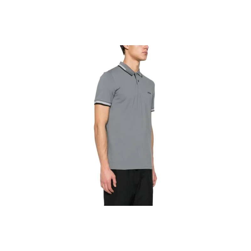 HUGO BOSS Logo raised Polo Shirt-3