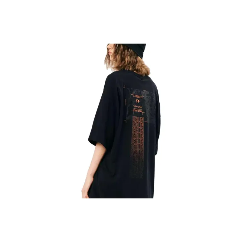 Champion Rochester T Shirts Unisex Black Orange LOGO-4