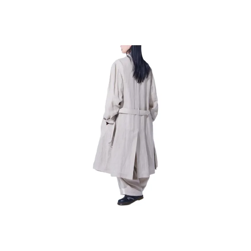 Yohji Yamamoto Coats Unisex Light Brown-7