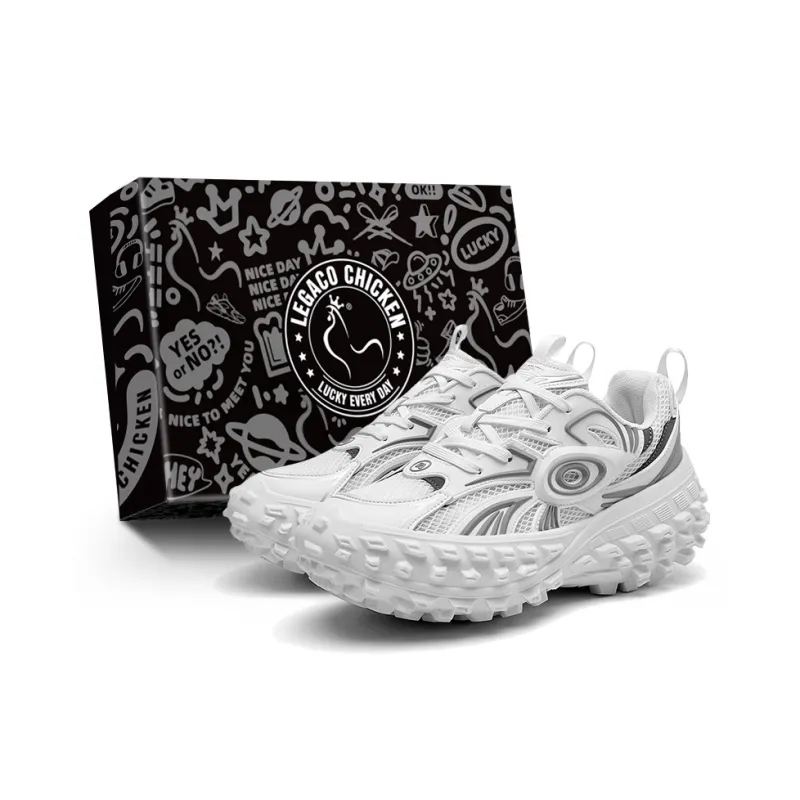 Legaco Chicken Cushioning, Abrasion Resistant, Breathable, Height Increasing Low Top Chunky Sneakers Unisex Box-6
