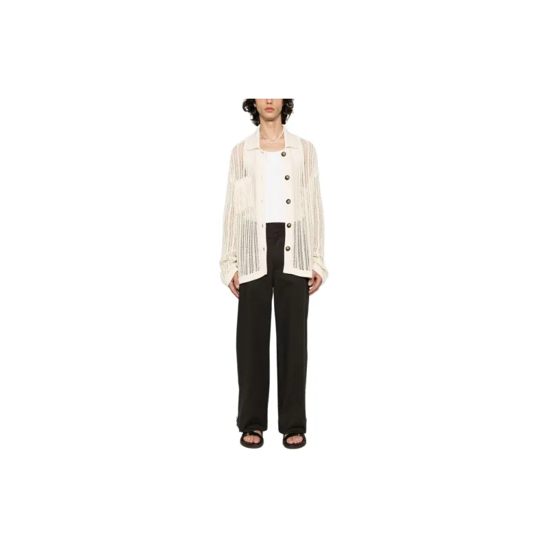 NANUSHKA Open knit Cotton Cardigan-1