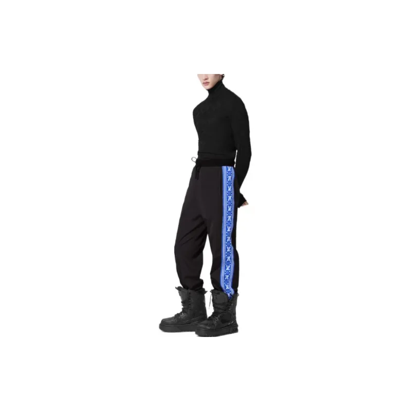 LOUIS VUITTON Knitted Sweatpants Men's Black-1