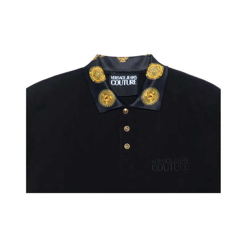 VERSACE JEANS COUTURE SS22 Polo Shirt Men's Black-5